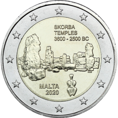 Malta-2-Euro-2020-Tempel-Skorba-Shop