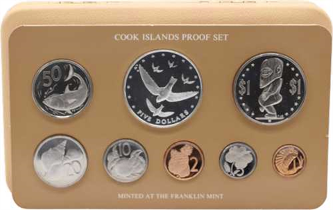 Cook Island-6,88Dollar-1977-PP-KMS-Etui