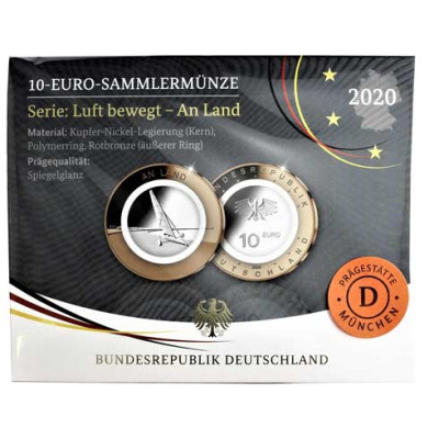 Deutschland 10 Euro 2020 PP An Land - Strandsegler Mzz. D