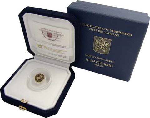 Vatikan-10-Euro-2014-PP-Die-Taufe-I