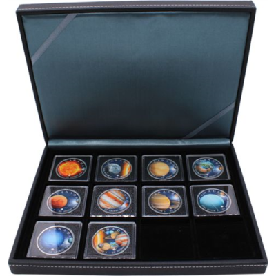 Kanada-10x5Dollar-2022-AGstgl-MapleLeaf Planeten-Farbe-EtuiI