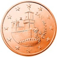 San Marino 5 Cent 2008 bfr. Festungsturm La Guaita