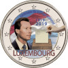 Luxemburg 2 Euro Sondermünze 2019 bfr. 100 Jahre Allgemeines Wahlrecht veredelt mit Farbmotiv 