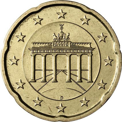 Deutschland 20 Euro-Cent 2015  Kursmünze mit Eichenzweig