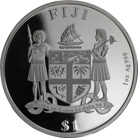 Fidschi-1 Dollar-2019-AGpp-Handball WM-RS
