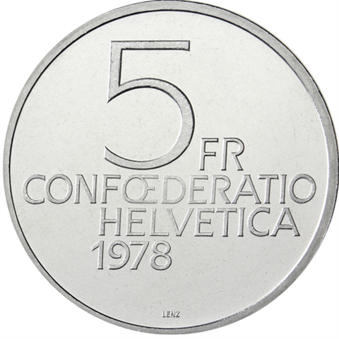 Schweiz-5Franken-1978-bfr-HenryDunant-RS