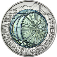 Österreich 25 EUR Tunnelbau Silber-Niob-Münze 2013