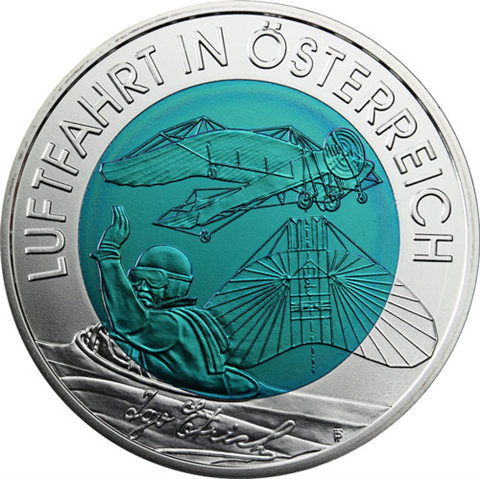 Österreich-25-Euro-2007-Hgh-Silber-Niob---Österreichische-Luftfahrt-I