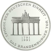 Deutschland 10 DM Silber 1991 Deutschen Einheit II (2)