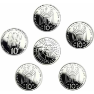 Deutschland-10-DM-Silber-1999-PP-50-Jahre-SOS-Kinderdörfer-MzzA-J