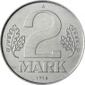 DDR 2 Mark Kursmünzen 1978
