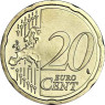 Vatikan 20 Cent Kursmünzen 2018 Stgl. Motiv: Papst-Wappen von Franziskus