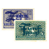 Banknoten - 5 Pfennig und 10 Pfenning ohne Datum von 1948