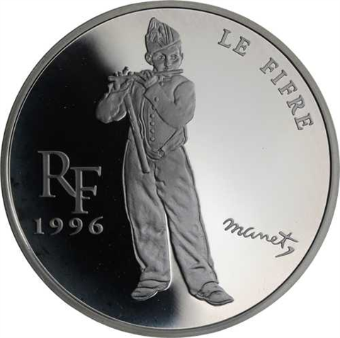 Frankreich-10 Franc-1996-AGpp-Flötenspieler-RS