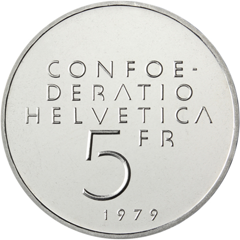 Schweiz-5Franken-1979-bfr-EinsteinFormel-RS