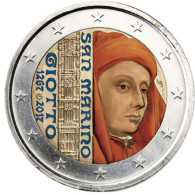 San Marino 2 Euro 2017 Giotto di Bondone in Farbemuenze 