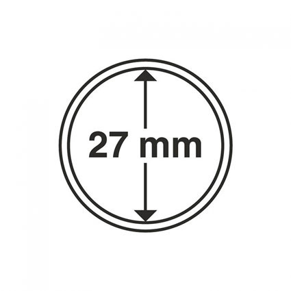 337997 - 10 Münzenkapseln  Innendurchmesser 27 mm 
