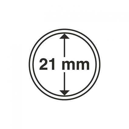 327401  - 10 Münzkapseln Innendurchmesser 21 mm