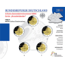Deutschlande 2 Euro-Satz 2018 Berlin Schloss Charlottenburg Stgl im Folder