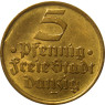 D 12 - Danzig 5 Pfennig 1932 Flunde