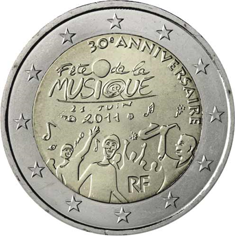 Frankreich-2-Euro-2011-bfr-Fest-der-Musik-RS