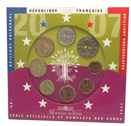 Frankreich 3,88 Euro 2006 stgl. KMS im Folder