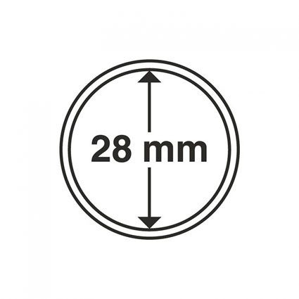 312236 - 10 Münzenkapseln   Innendurchmesser 28 mm 