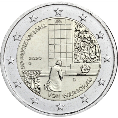 Deutschland-2-Euro-2020-Kniefall-von-Warschau-G-stgl