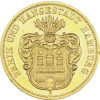J. 207 - Hamburg  10 Mark 1874 Gold  Freie Hansestadt-Stadtwappen 