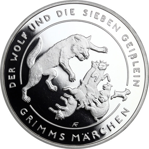 20 Euro Gedenkmünzen Der Wolf und die 7 Geisslein Silber Deutschland 2020