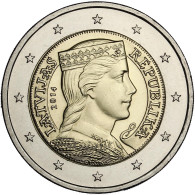 Kursmünze Lettland Milda 2 Euro