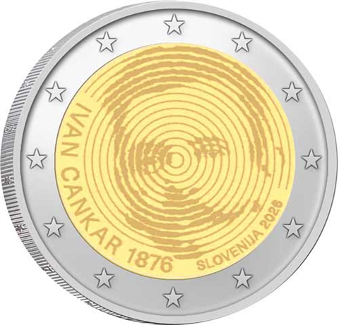Slowenien-2Euro-2026-bfr-Ivan-Cankar-RS