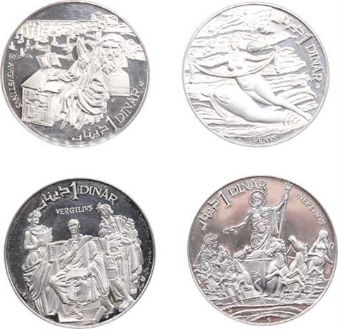 Tunesien-10x1Dinar-1969-AGbfr-GeschichteTunesiens-Etui1