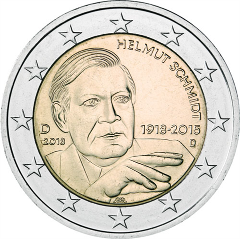 Deutschland-2Euro-2018-Helmut-Schmidt-Münzzeichen-D-RS