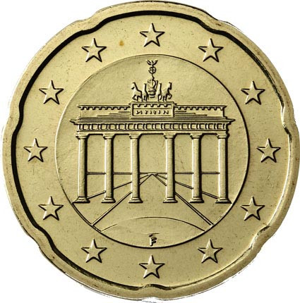 Deutschland 20 Euro-Cent 2017 Kursmünze mit Eichenzweig