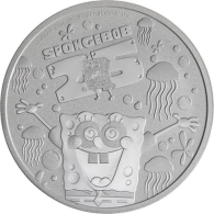 Tuvalu-1 Dollar-2024-AGstgl-Spongebob Schwammkopf-RS