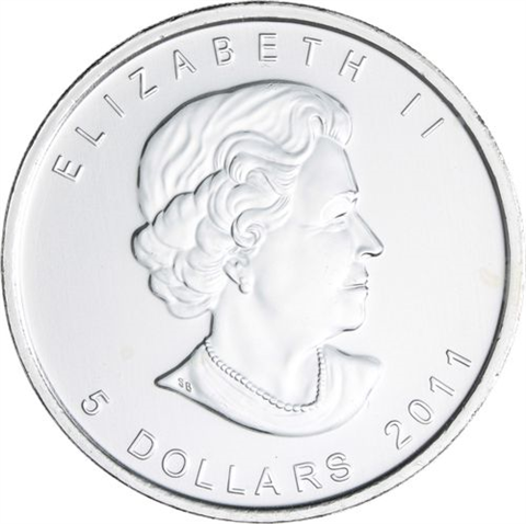 Kanada-5 Dollar-2011-AGstgl-Grizzly Bear-Farbe-RS