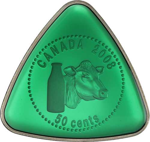 Kanada-50 Cent-2008-AGstgl-Milch Lieferung-RS