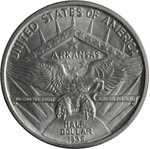 USA-HalfDollar-50centsilber-1935-1939vz-Arkansas-RS