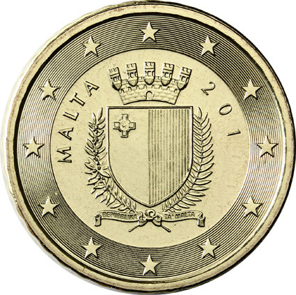 Malta 10 Cent 2011 bfr. Staatswappen Malta 