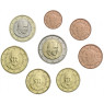 Vatikan 1 Cent bis 2 Euro 2015 bfr. lose im Münzstreifen