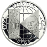 Deutschland 10 DM Silber 1996 PP 150 Jahre Kolpings Werk I