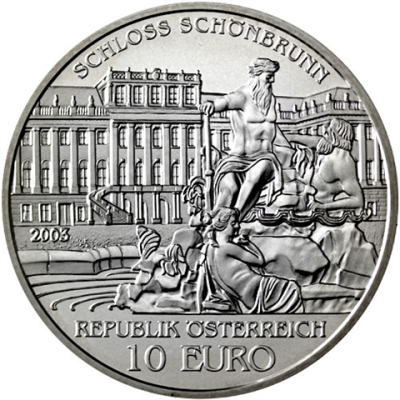Oesterreich-10-Euro-2003-Silber-Bfr-Schloss-Schoenbrunn-RS