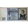 20 Reichsmark  junge Österreicherin 1939
