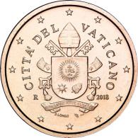 5  Euro Cent  Münzen aus dem Vatikan mit dem Papstsiegel  von Franziskus 2018