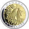 Kanada-20Dollar-2014-AGpp-Wolf-vergoldet-RS