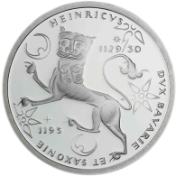 Deutschland 10 DM Silber 1995 Stgl. 800. Todestag von Heinrich dem Löwen I
