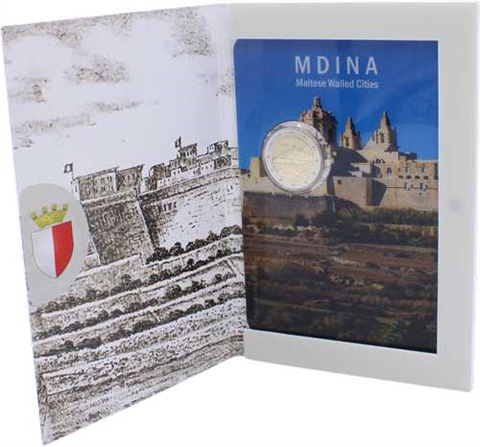 Malta-2 Euro-2025-Stgl-Mdina-Coincard II