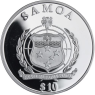 Samoa-10 Dollar-2009-PPvergoldet-DNA Research-VS