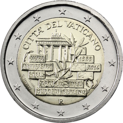 Vatikan-2-Euro-2014-Stgl-Mauerfall-RS